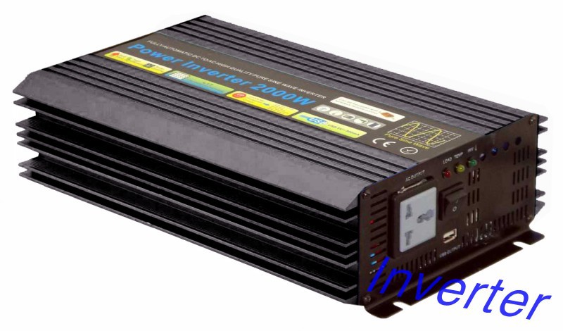 2000W Single Phase Inverter 24VDC to 110VAC Pure Sine Wave Power Inverter With Charger Free Shipping