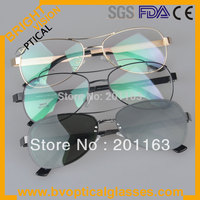 Free shipping Fashion  S9015 polarized clip on optical eyeglasses