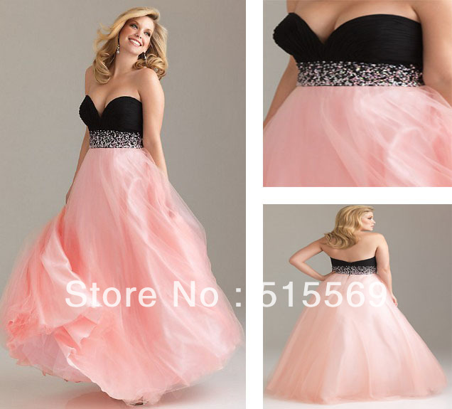 ... Floor Length Sweetheart Tulle Beaded Font B Black B Font prom dress