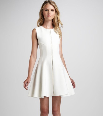 It-Girl-A-line-White-Dress-Jersey-Flare-