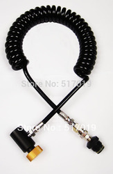 New air line On/Off Coil Remote Hose Coiled Thick w/ QD(China (Mainland))