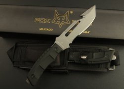 New 10.5 '' FOX 4. 5MM Blade Cut hook Full Tang ABS Handle Knife FCH01(China (Mainland))