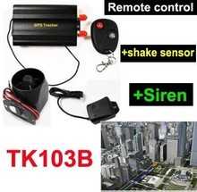 Car GPS tracker TK103 b with Remote controller Siren and Shake Sensor