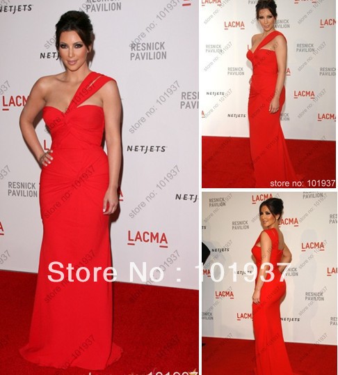 ... -Kim-Kardashian-Red-Floor-Length-Rulle-Chiffon-Red-Carpet-Dresses.jpg