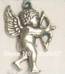 FREE SHIPPING 100pcs Tibetan silver Cupid charm A5278