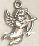 FREE SHIPPING 100pcs Tibetan silver Cupid charm A1981 2