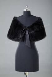 großhandel schwarz warme bolero kunstpelz braut hochzeit wrap schal jacke mantel versandkostenfrei 5649