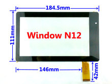 7″ 7Inch Capacitive Touch Screen Digitizer Glass Replacement for Window Tablet PC N12 Free Shipping