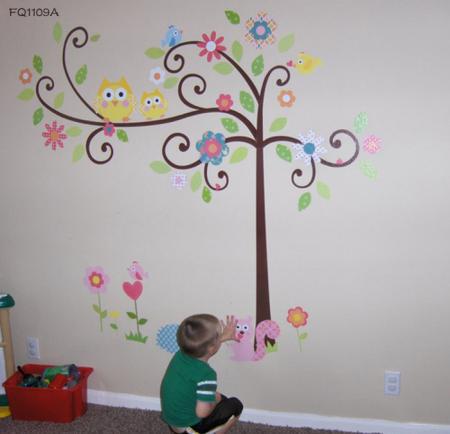 Tree Wall  on Lion Monkey Elephant Wall Stickers Nursery Kid Room Decor In Wall