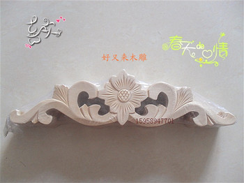 wood carving pendant corner flower decals European shavings furniture 