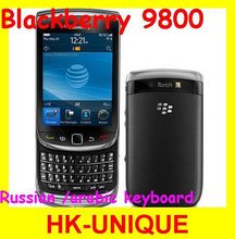 100% original BlackBerry torch 9800 unlocked 1256bands 3G smartphone,QWERTY and touch 3.2inch,WiFi,GPS,5.0MP free shipping