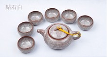 Taiwan ice tea set teapot porcelain tea set of ceramic purple genuine pure white diamond free shipping 0076