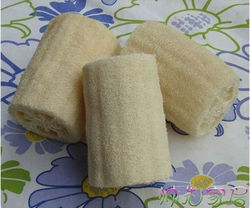 4.5" Natural Big Loofah Luffa Loofa Bath BODY Shower Sponge Pad Wholesale Dropship Free Shipping(China (Mainland))