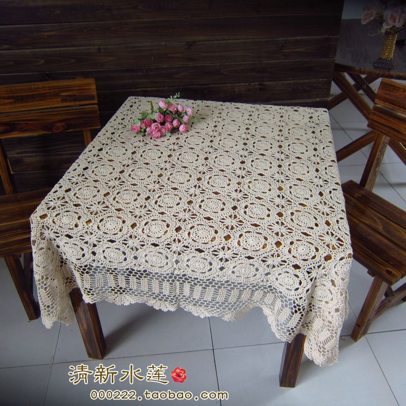 tricoter une nappe de table