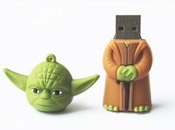Welcome Mix Cheapest yoda USB Drive, genuine 1G 2G 4G 8G 16G yoda usb flash drive star war master yoda PVC USB Flash Drive(China (Mainland))