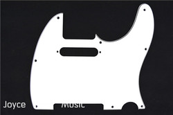 New White 3 PLY Electric Guitar Pickguard For Fender Tele Style Guitar FreeShipping(China (Mainland))