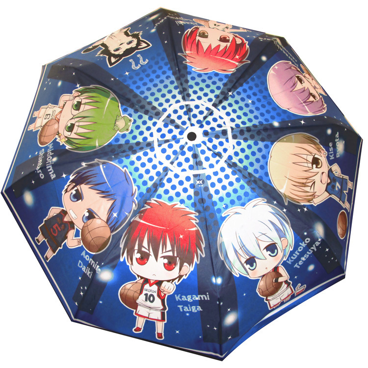 Anime-Kuroko-no-Basuke-Rain-or-shine-dual-use-Folding-Umbrella