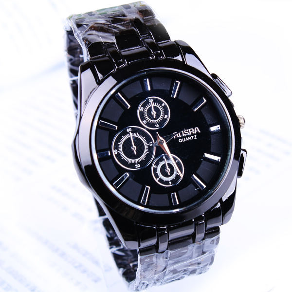 EVSHSB 77 Cheap Price Fashion Jewelry Steel Alloy Black Surface Quartz Wrist Watches For Men Brand