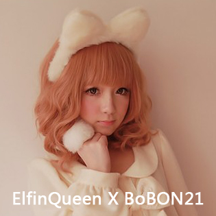 Elfinqueen handmade hand for zakka natural pink rabbit fur mink ring vintage(China (Mainland))