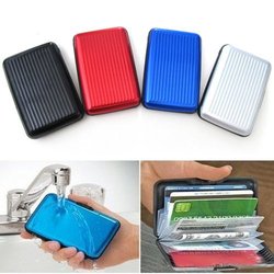 Waterproof Business ID Credit Card Wallet Holder Aluminum Metal Pocket Case Box(China (Mainland))