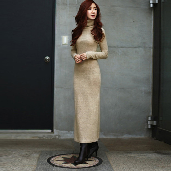  - Turtleneck-sweater-full-dress-knitted-tight-one-piece-dress-slim-hip-long-sleeve-tight-32