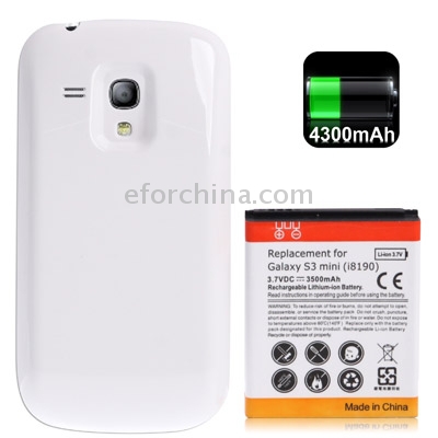 3500mAh Replacement Mobile Phone Battery Cover Back Door for Samsung Galaxy SIII mini i8190