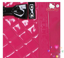 Original sanrio hello kitty shiny embossed lady s PU and Terylene handbag girlfriend gift fashion shopping