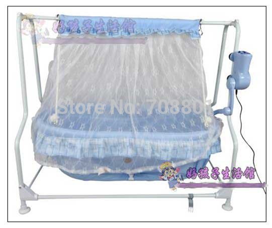 Baby electric cradle baby music bed, the blue swing bed,shocker cradle ...