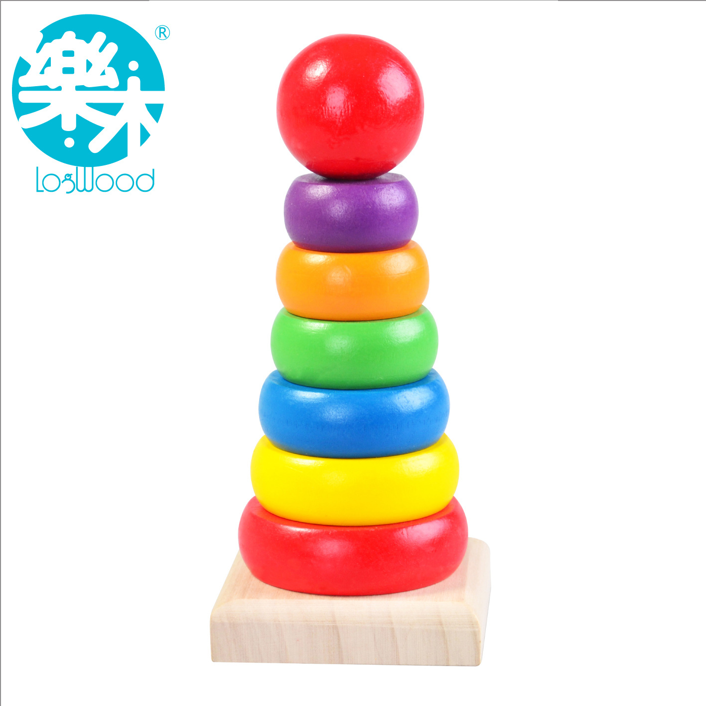 baby wooden rainbow tower for 1 year old kids toys for child early 