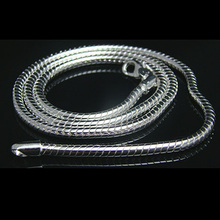 Free shipping, 3MM 925 Silver Snake Chains Necklace , Men’s Jewelry, silver chains Jewelry, Wholesale Fashion Jewelry