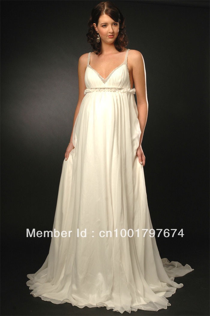 Wedding dress for pregnancy