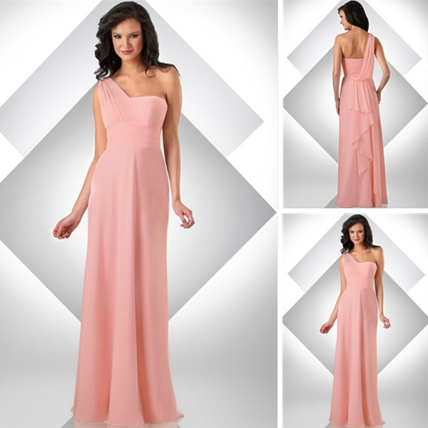 Peach empire waist dress