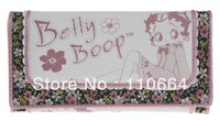 #606123 High-grade imported PU BETTY BOOP long design two fold female wallet purse money clip