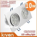 Integration double Head led lamp ,10 W ceiling lamp,High power,AC85-265v,900-1000lm,Cool /Warm white,2 yrs warranty,freeshipping