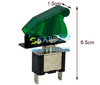 5Pcs Car Auto Cover Green LED SPST On/Off Toggle Switch HOT SALE TK_CB09(China (Mainland))