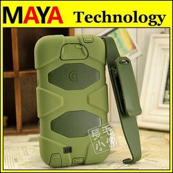 Survivor Defender series water/dirt/shock proof Hybrid PC+Silicone case for Samsung galaxy note 2 N7100 with belt clip retai box(China (Mainland))