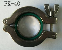 KF-40 Stainless Steel Vacuum Clamp,Tube Furrule Pipe Hoop Clips Cord Clamp Buckles Fastening-ring Hose Clamp Victaulic Lathedog(China (Mainland))