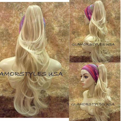 ... Clip Onin Ponytail Hair Extension Curly Jawclaw Clip LONG HAIRSTYLES