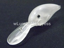 Fishing Lure Blank Crankbait Unpainted Hard Bait Fresh Water Shallow Water Bass Walleye Lure Bodies Fishing
