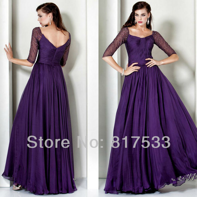 purple-dresses-2013-long-sleeve-prom-dress-discount-plus-size-gowns-a ...