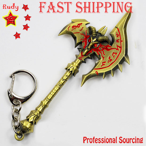 WHOLESALE:World of Warcraft Weapon Shadowmourne Axe Keychain / pendant, WOW, Game players' Good Collection(China (Mainland))