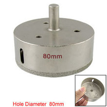 Glass 80mm Diameter Diamond Coated Hole Saw Drilling Tool