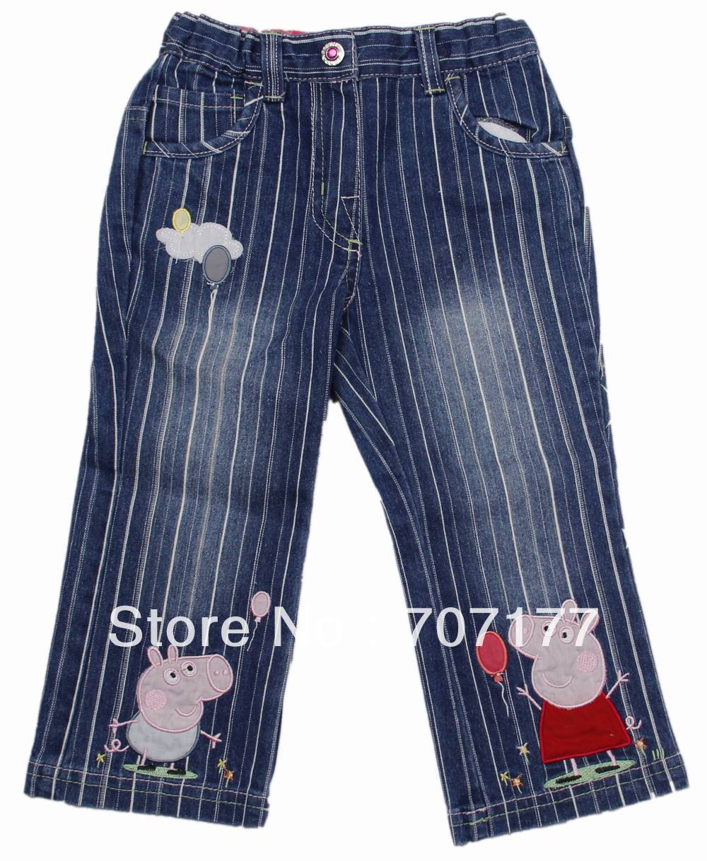 Купить малыш peppa свинья девушки хлопок джинсовые джинсы в интернет ...