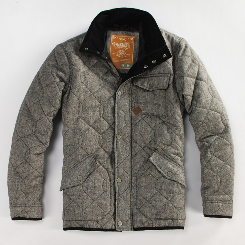 Beautiful gorgeous car plaid wallet cotton slim wadded jacket cotton-padded jacket male(China (Mainland))