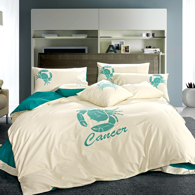 Textile 40s-80s bedding 100% cotton print four piece set fashion personality(China (Mainland))
