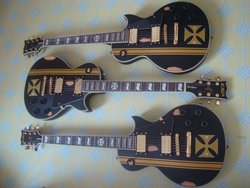 E S P new EC-401 CUSTOMIZED IRON CROSS electric guitar free shipping case available(China (Mainland))