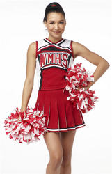 A Cheerios Cheerleader Uniform Dont Need To Have Pompoms Set White Red Cheerios Glee