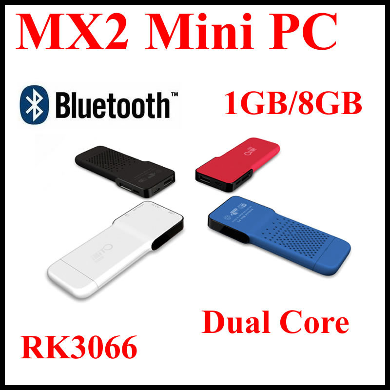 iMito MX2 Android 4.1 TV Box Mini PC 1G/8G Bluetooth Rockchip RK3066 Dual Core Wifi HDMI 4 Colors Free Shipping(China (Mainland))