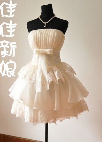 2012 bride princess dress puff evening dress(China (Mainland))