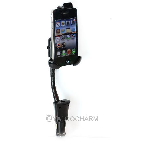 Free Shipping 1pc Universal Car Mount Holder Charger with 5V 1 5A USB Charger For Smartphone